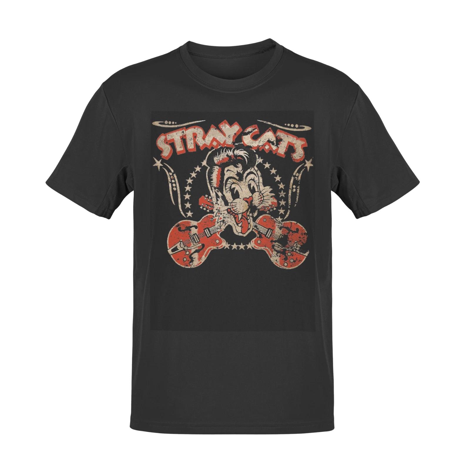 stray cats music FAN ART HORROR FILM MOVIE FUNNY PARODY T SHIRT L