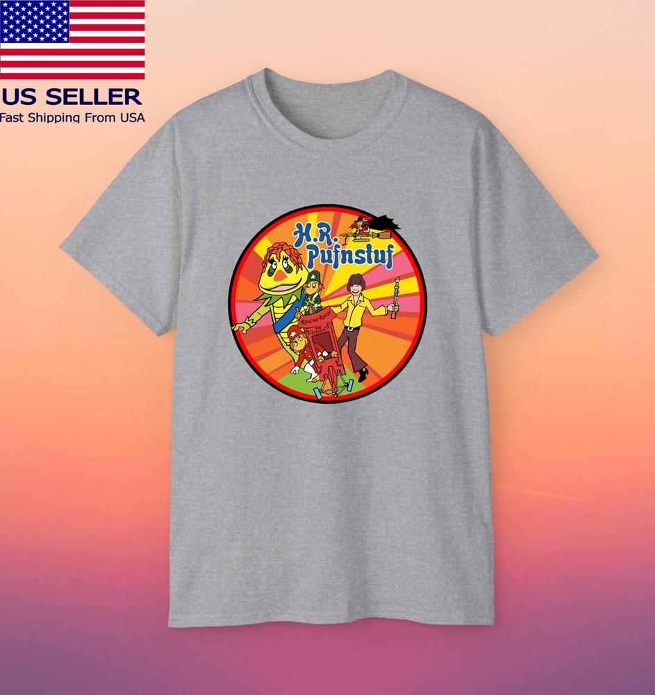 HR Pufnstuf Tv Series Men s Grey T-shirt Size S-5XL Unisex T-Shirt S