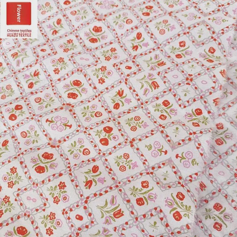 Baumwolle Bedruckt Kariert & Floral Stoff für Damen- & Kinderbekleidung, Kleider, Schuhe und Hüte - DIY Material