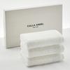 Calla Angel New York [100% Egyptian Extra-Long Staple GIZA86 Cotton] Luxury Face Towels, 3-Piece Set, Highly Absorbent, Soft, Loosely Twisted, Thick,