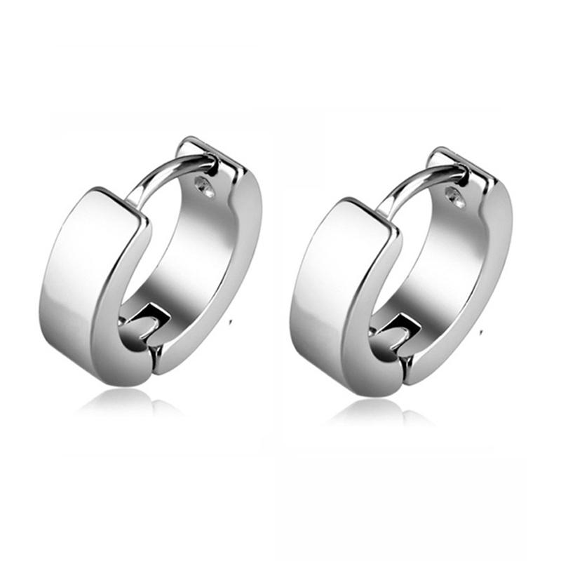 1 Pair Different Types Shape Unisex Silver Color Stainless Steel Piercing Earring For Women Men Punk Gothic Barbell Earring