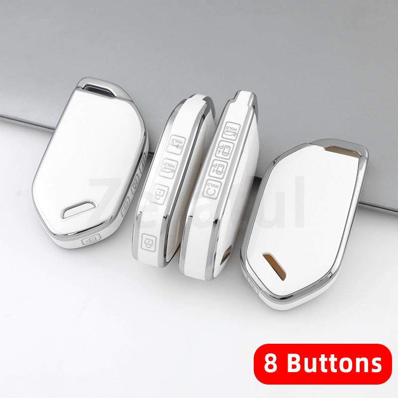 For Kia Picanto EV9 Sorento MQ4 Carnival K8 Morning K5 Carens RIO Seltos 2024 4/5/6/7/8 Bottons TPU Shell Fob Car Key Case Cover