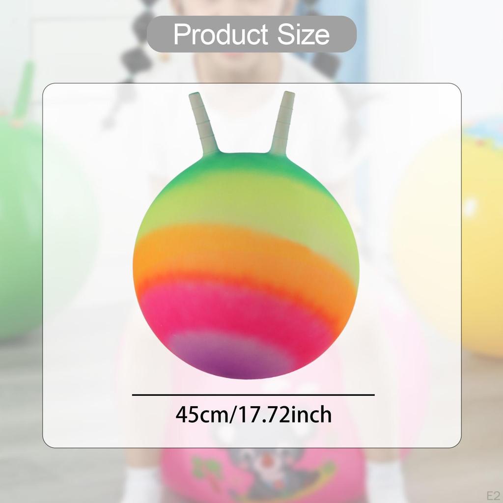 Jumping Ball Sports Hopping Exercise Colorful 18in Indoor and Outdoor Games Bouncing with