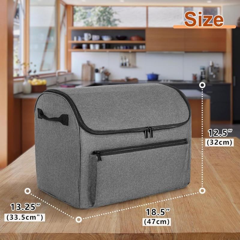 Practical Oversized Slow Cooker Organizers Case With Zippered Compartment and Padded Protective Lining Daily Use