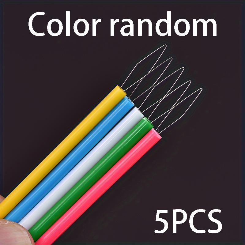 5 Pcs Colorful Plastic Needle Threaders Set – Cylindrical Threading Tools, DIY Sewing Accessories, Convenient Needle Threading