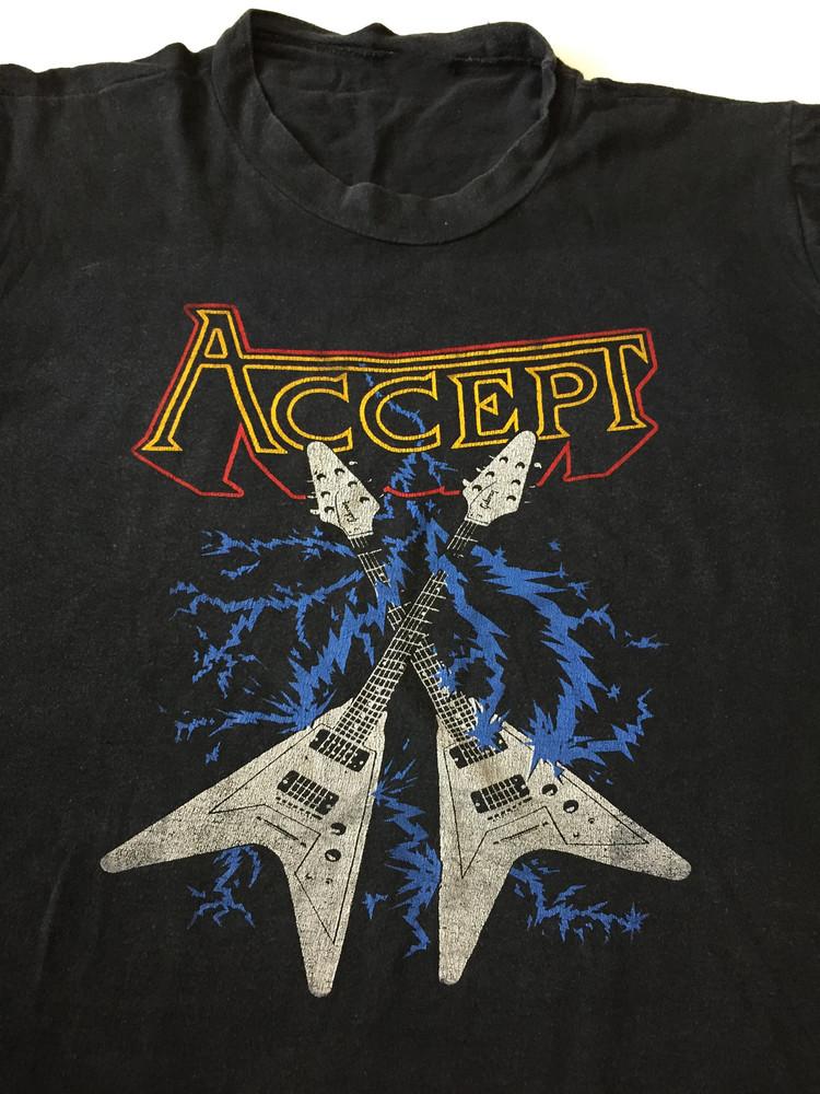 Винтажная футболка ACCEPT Restless and Wild Классическая Черная Унисекс S-2345XL Унисекс Футболка XXXXL