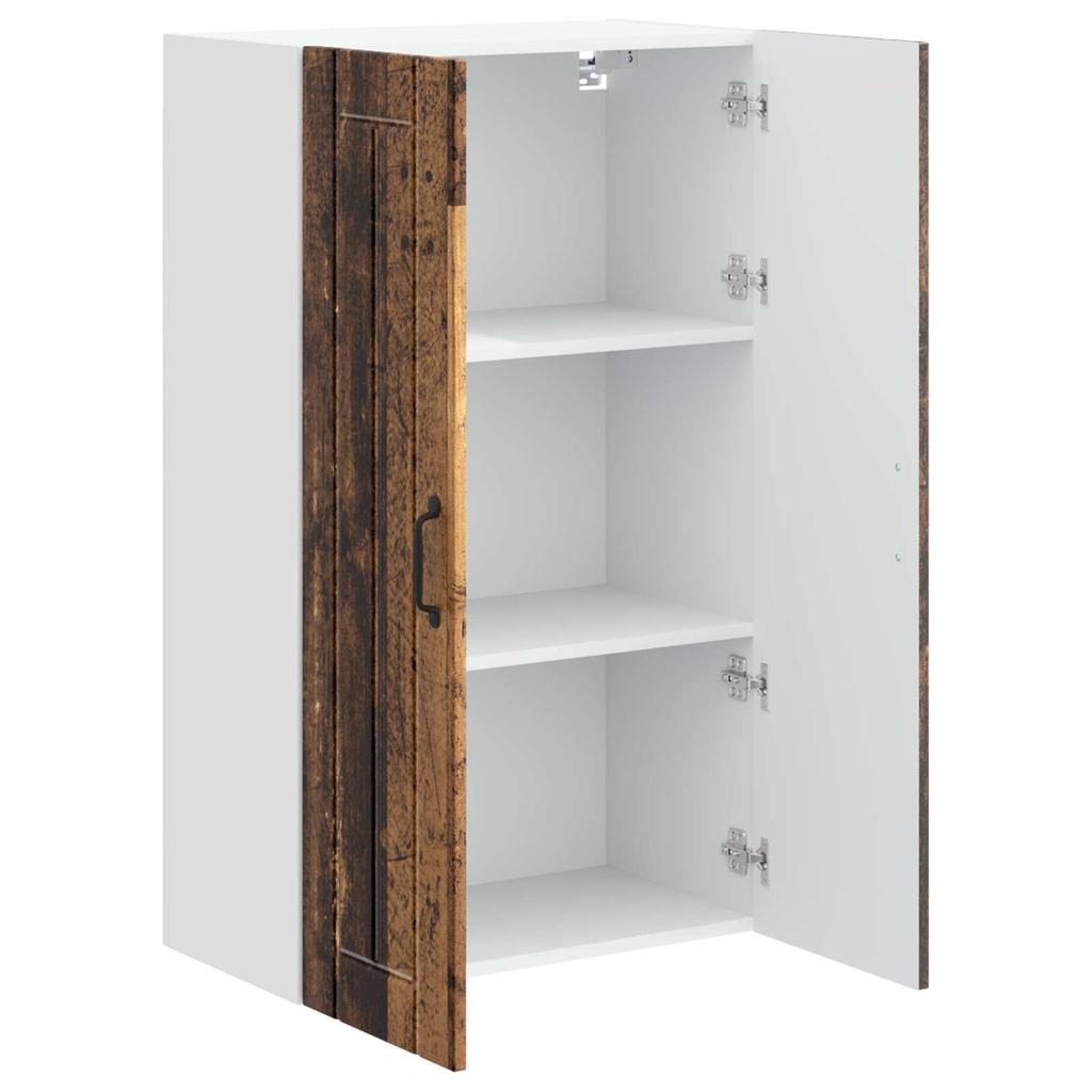 Wall Cabinet LUCCA Reclaimed Wood Look 60 x 31 x 100 cm Particle Board
