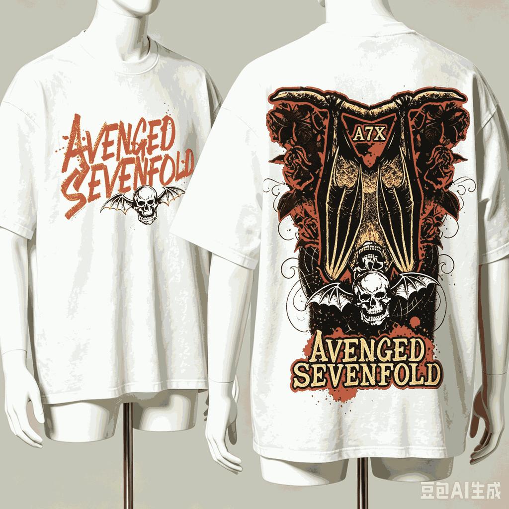 Avenged Sevenfold For Fan Gift Tshirt Unisex Unisex Harajuku Oversized Unisex Short Sleeve Streetwear High Quality Breathable Tee