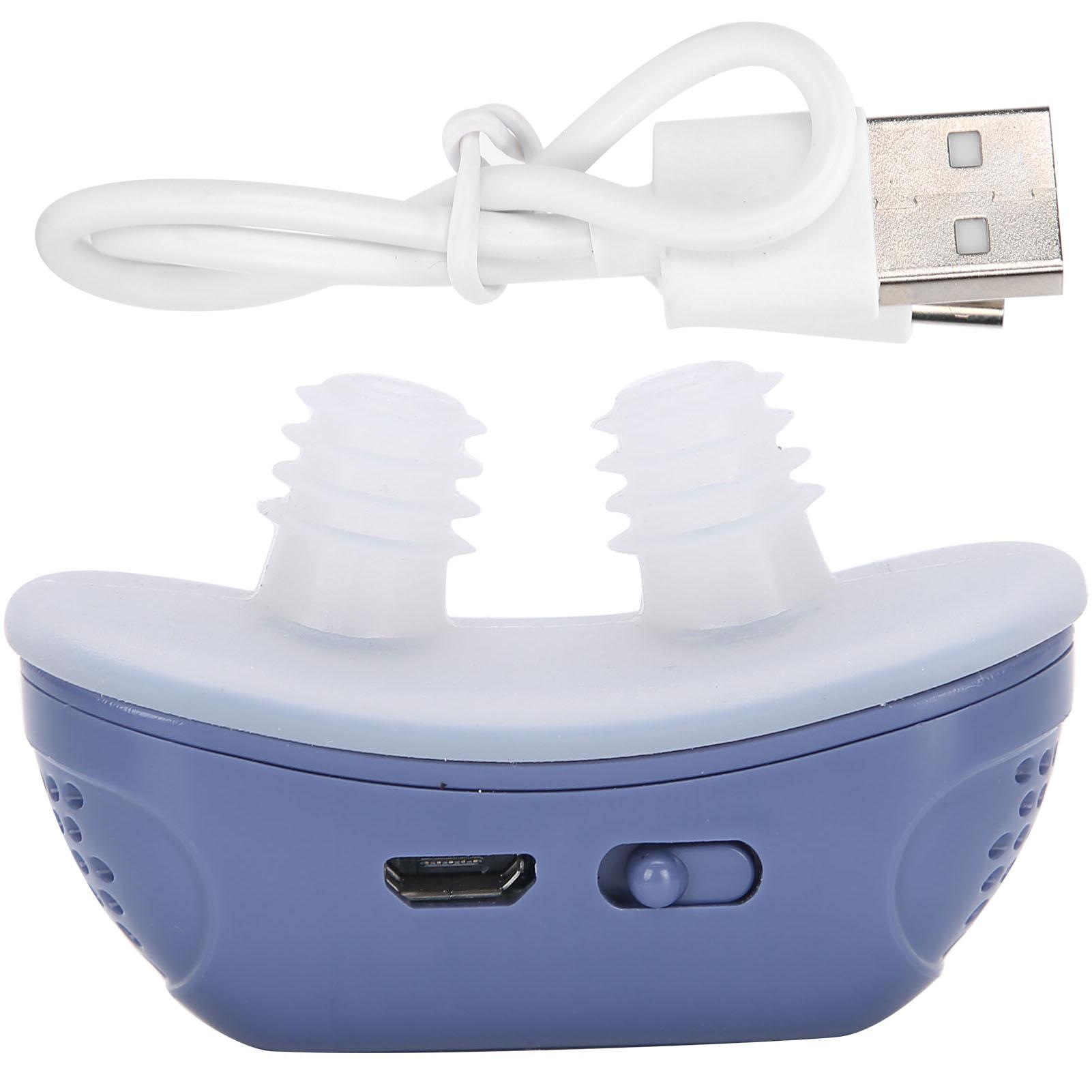 Электрическое устройство против храпа, USB, бытовое, унисекс, портативное для сна Blue
