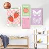 1Pcs Wall Art Canvas Painting Color Living Room Home Decor Strawberry Love Interior Paintings Butterfly Sunflower Girls’ Bedroom No Frame