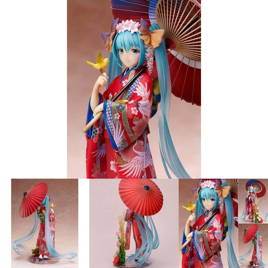 Exquisite Anime Stronger Hatsune Miku Kimono Yukata Hanairogoromo Pvc Action Figure