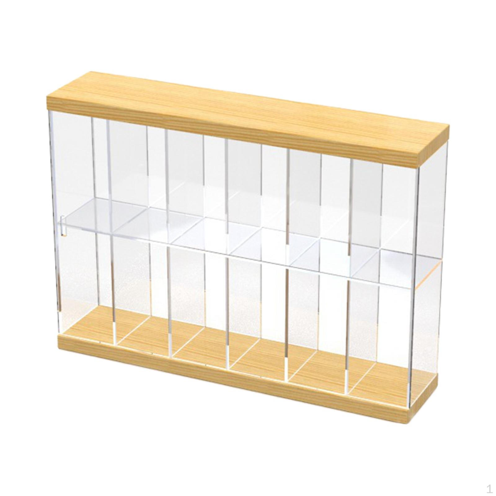 Acrylic Display Storage Case Stands Dustproof Wall Mounted or Tabletop 2 Layer for Action
