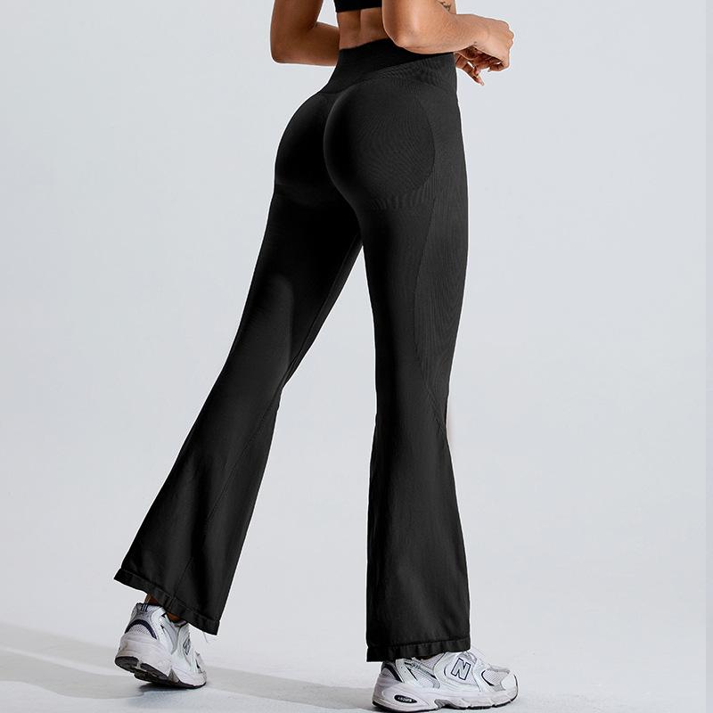 

Sweatpants New seamless yoga pants Women s micro-pull peach hip lift sports leggings Quick-drying outdoor running fitness pants XL чорний