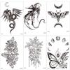 Herbal Juice Tattoo Sticker Waterproof Non-Reflective Flower Arm Personality Lasting Senior Sense Internet Celebrity Temporary Tattoo Sticker
