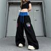 Vintage American Style Wide Leg Sweatpants Unisex Loose Casual Trousers Streetwear