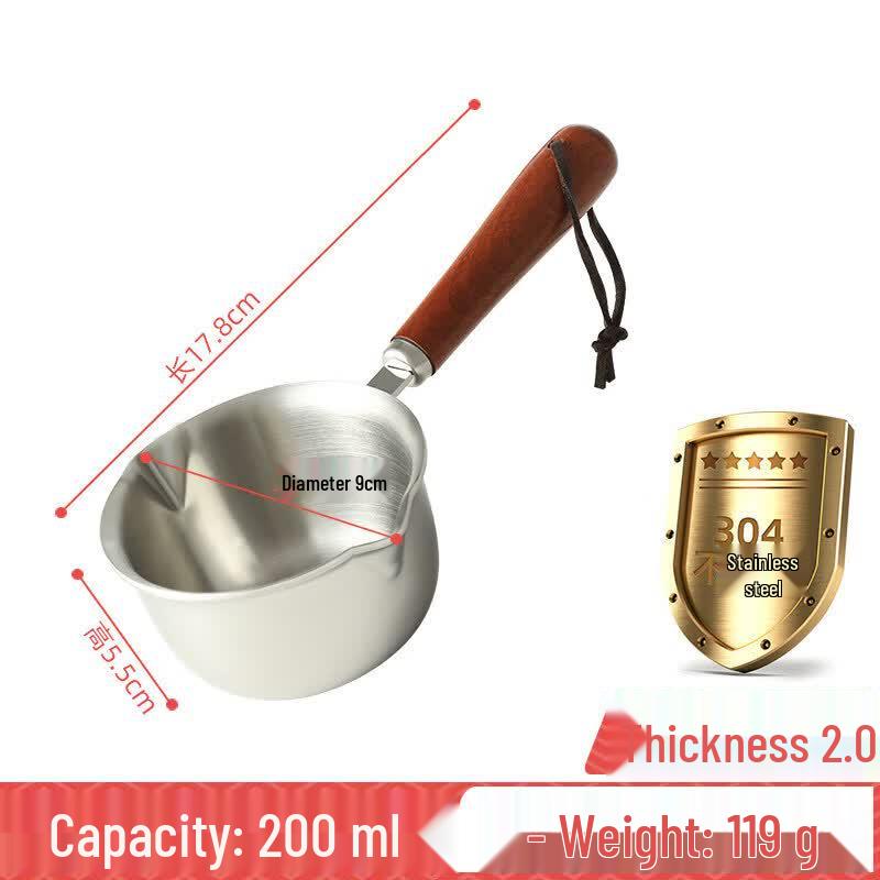 Qiwei 316 Stainless Steel Mini Hot Oil Pot