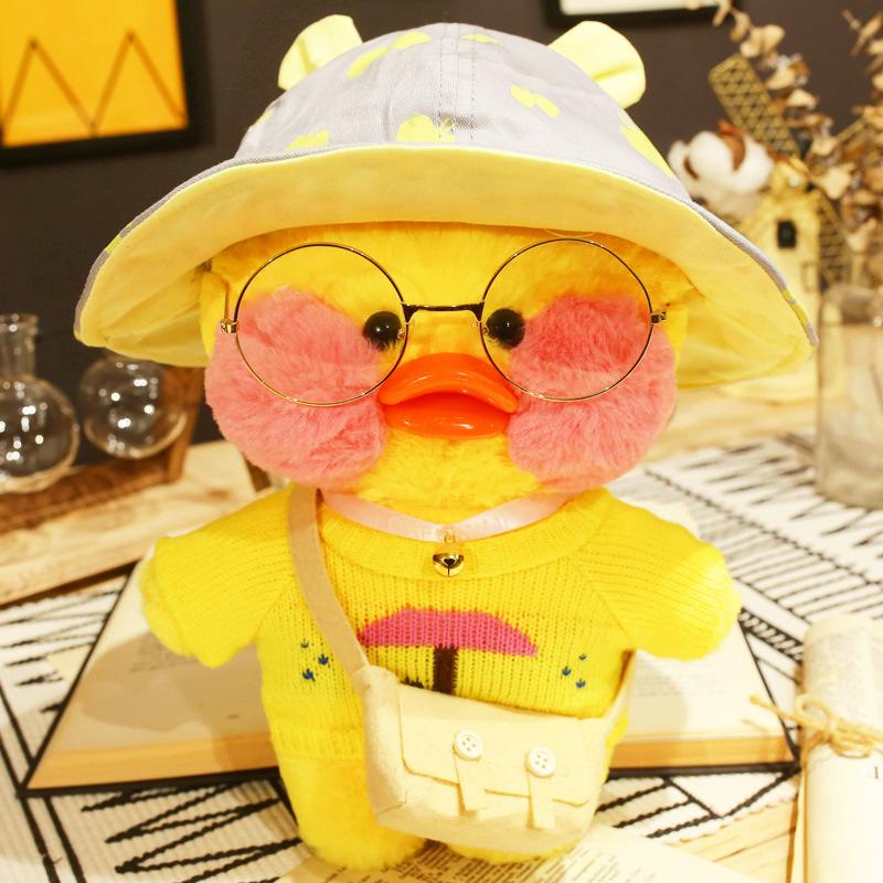 Canard à l'Acide Hyaluronique, Canard Populaire, Café Lalafanfan, Mimi Ins - Petite Figurine Peluche Canard Jaune Comme Cadeau Pour Enfants