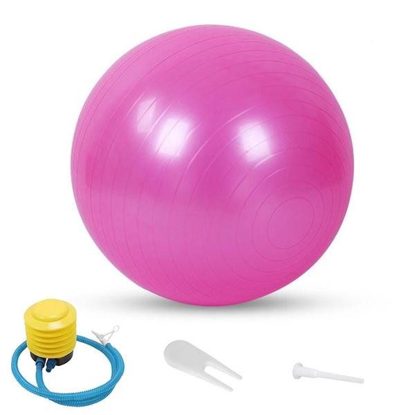 55cm Inflatable PVC Yoga Ball, Exercise Balance Balls for Fitness Gym  Exercise