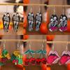 Halloween Acrylic Ghost & Pumpkin Party Earrings