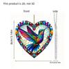 Acrylic 2D Flat Colorful Hummingbird Hanging Pendant Wind Chime Suncatcher Home Window Ornament Garden Decor Car Decoration
