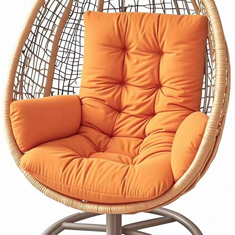 Thickened Waterproof Outdoor Hanging Basket Seat Cushion for Armchair, Recliner, Rocking Chair, or Swing with Backrest