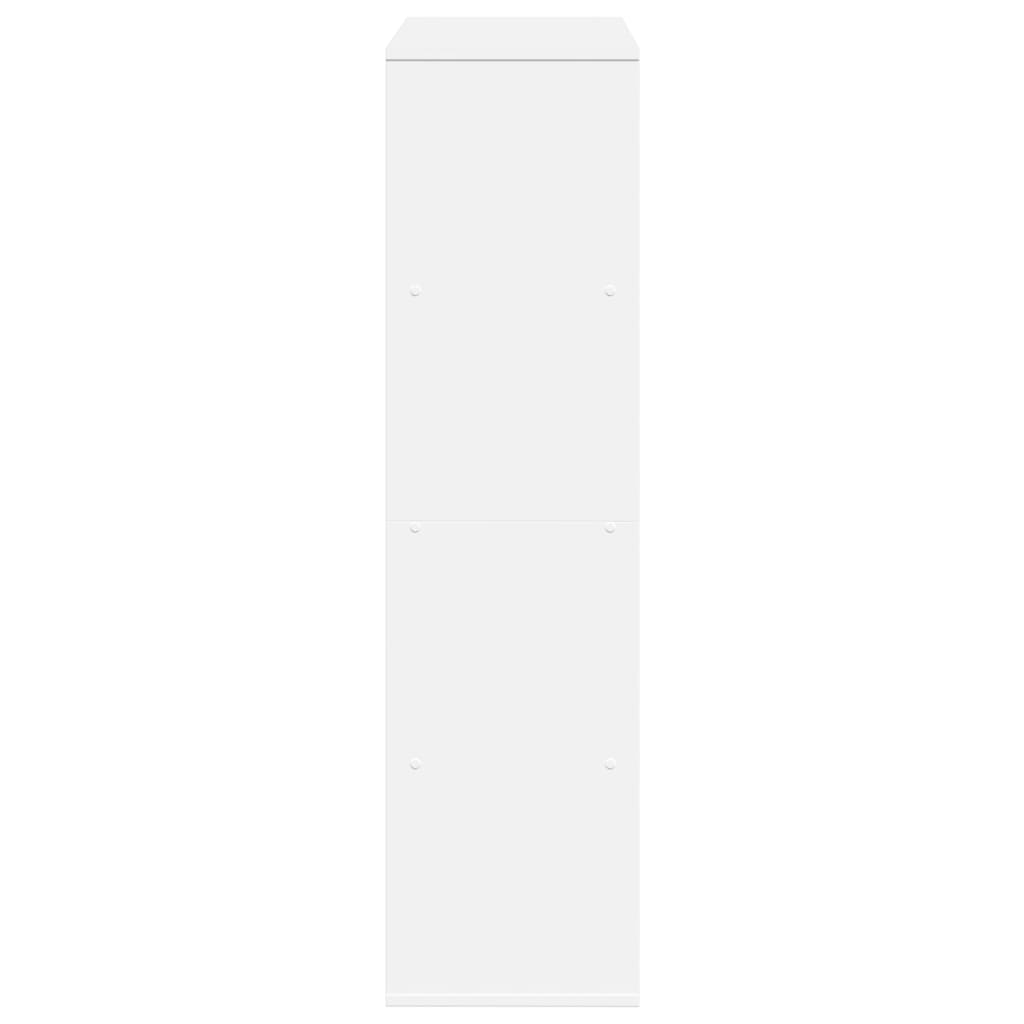 Vidaxl Regał, Biały, 100X33X125,5 Cm, Materiał Drewnopochodny