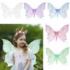 Halloween Costume Fairy Wings Sparkling Novelty Angel Wings Dress Up Fairy Costume for Woman for Adults Girls