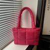 Handbag - Women's Niche Design, Single Shoulder Bag, Fashionable Checkered Underarm Bag, Single Shoulder Bag