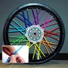 SEAMETAL 72pcs Bicycle Wheel Spoked Protector Wraps 24cm Wheel Rim Spoke Wrap Kit For Motorcycle Bike Decoration Accessories