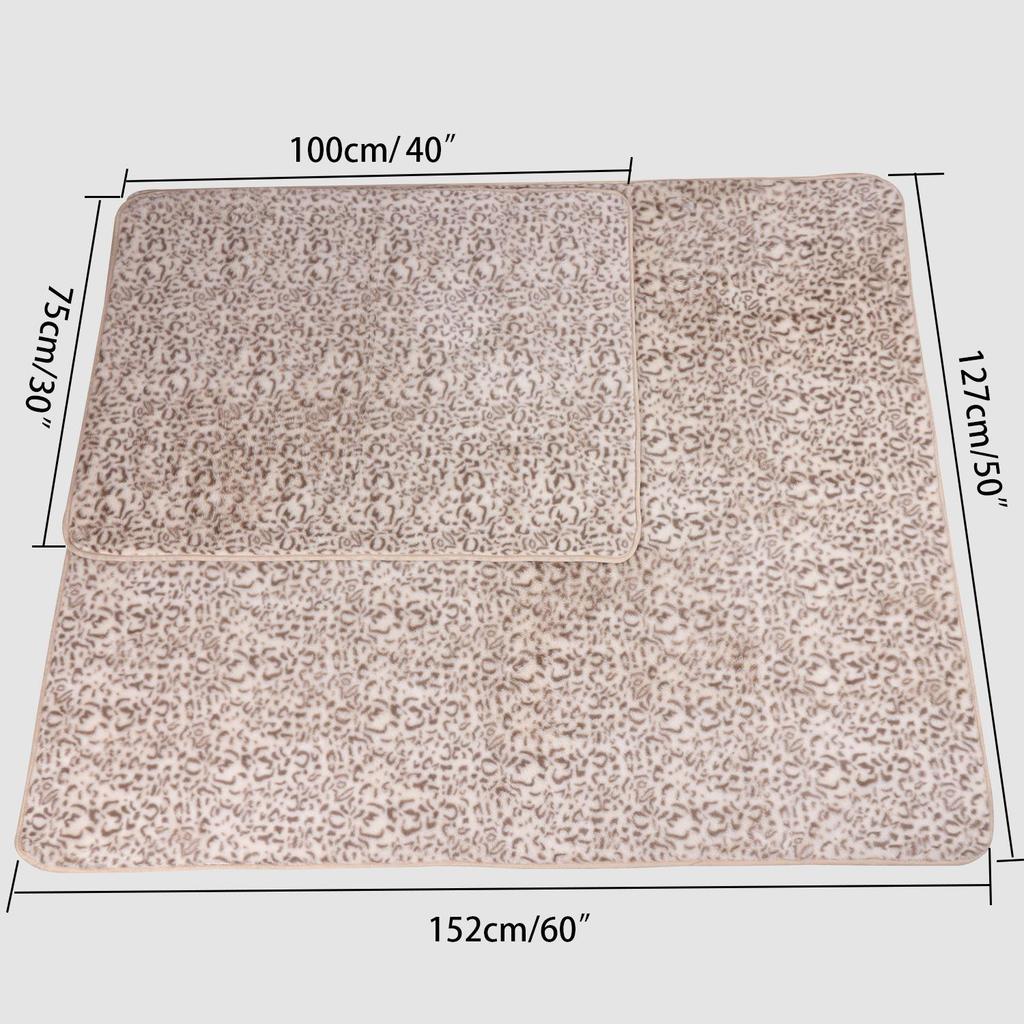 Grenzüberschreitende doppelseitige wasserdichte Haustierdecke aus Kaninchenfell - Warme Zwingerunterlage für Katzen und Hunde, Herbst/Winter