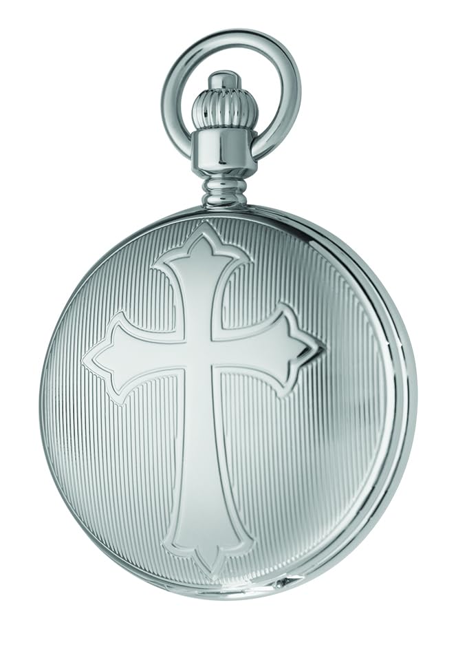 Charles Hubert DWA070 Men's Mechanical Skeleton Pocket Watch with Hand-Wound Movement