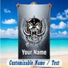 Beach Towel Custom Name Text, Quick Dry Large Towel For Beach HomeMotorhead