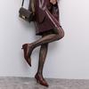 Y2K Women Fishnet Tights Women Sexy Thigh High Stockings Mesh Patterned Fishnet Leggings Pantyhose for Halloween