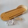 Wooden Educational Mini Bowling Game - Interactive Parent-Child Indoor Toy for Leisure and Stress Relief