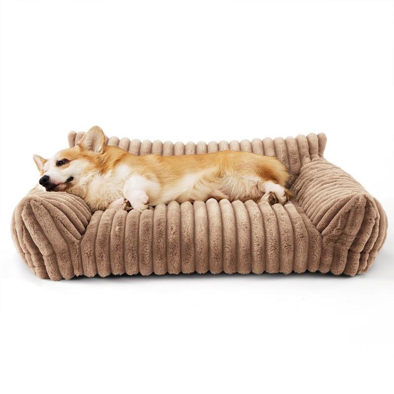 Waschbares Haustier-Sofa-Bett Hunde Katzen Kleine Mittlere Haustiere Weicher Plüsch Warmes Nest