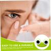 Cute Contact Lens Case 2Pcs Contact Lens Case 3x2x1 Cartoon Frog Shape Travel with Adorable Big Eyes, Practical Cute