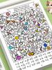 Non-Toxic Search Count & Colors Visual Puzzle Book Hidden Objects Attention Fine Motor
