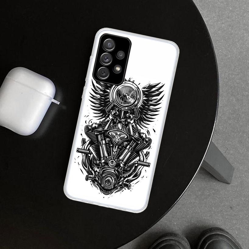 Motorcycle Gear Phone Case for Samsung Galaxy A17 A16 A26 A36 A56 A57 A37 A15 A25 A35 A55 A14 A24 A34 A54 A13 A23 A33 A53 Galaxy
