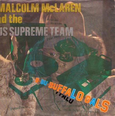 7inch Record MALCOLM MCLAREN  WORLDS FAMOUS SU  Buffalo Gals MALC1 Charisma 1982 UK Dance  Electronica Used