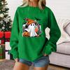 Damen Mode Lässiger Halloween bedruckter Pullover