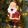 Santa Butt Ornament Funny Resin Santa Claus Christmas Ornament Naughty Christmas Tree Hanging Decoration for Holiday Tree Home Decor
