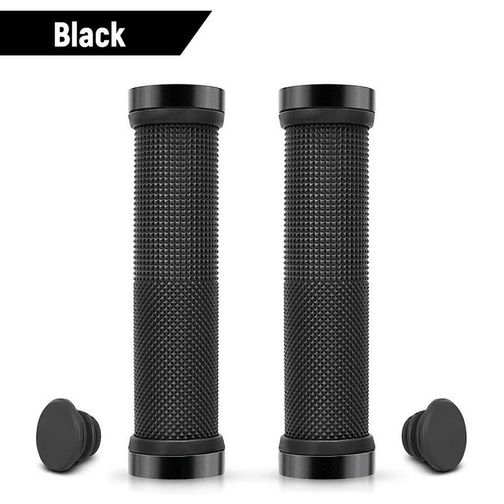 1 Pair Bicycle Grips MTB Mountain Bicycle Handlebar Grips Bilateral Locking Non-slip Grip Sleeve for Better Cycling Experience