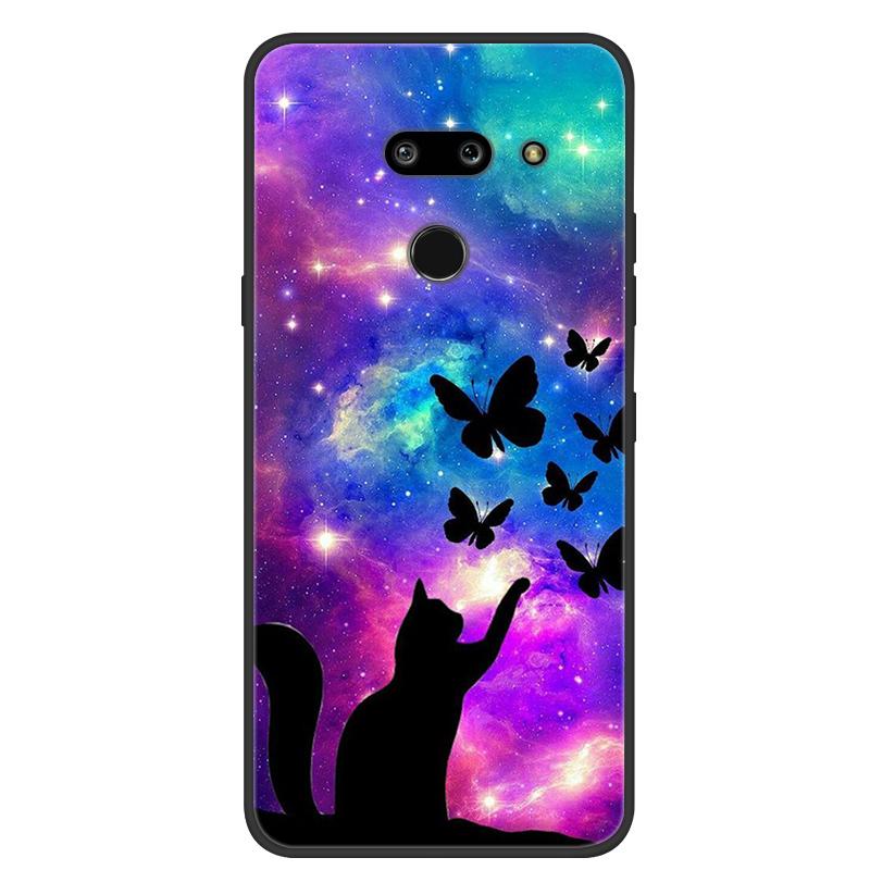 Para LG G8 ThinQ Funda Suave Silicona TPU Funda para Teléfono para LG G8 ThinQ Cubierta Trasera G8thinQ G 8 Protectora Bumper Fundas Shells