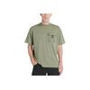 Timberland Round Neck Loose Fit Pullover Comfortable Casual Short Sleeve Drop Shoulder T-Shirt Unisex T-Shirt Green A5UMU-590