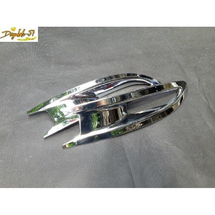 2Pcs Fit For Mazda 3 Axela 2014-2016 ABS Chrome Rear Bumper Fog Light Cover Trim