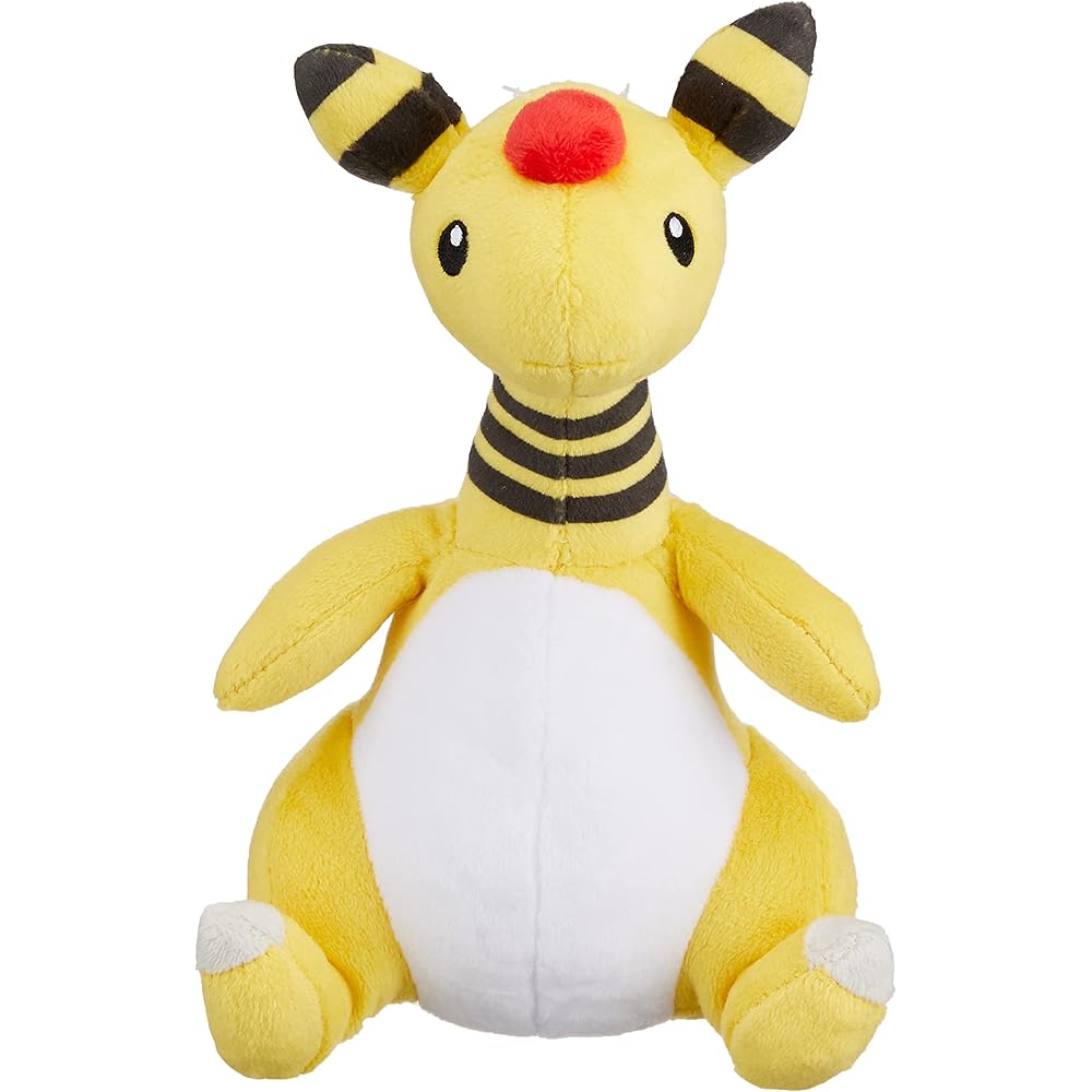 Pokmon All Star Collection Ampharos Plush Toy 19cm Height Soft Stuffed Animal