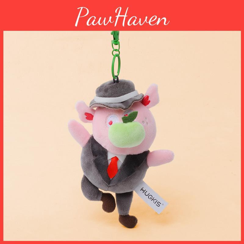 Cute Cartoon Pig Plush Keychain Pendant Short Girlfriendly Design Gift Doll