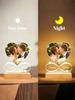 Custom Acrylic Heart Picture Frame with Photo Personalized Anniversary Gift for Couples - Choose Color Women Men