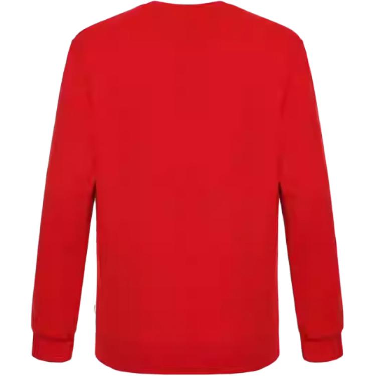 Converse Sweatshirts Men's Red Crew Neck Thickened 10003758-A01