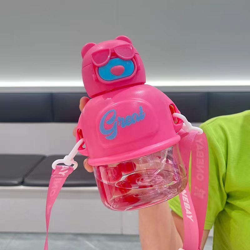 Plastic Water Cup Large Capacity Big Belly Cup Cup Ins High Value Water Cup with Straw Portable Cup